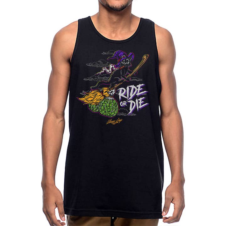 Ride or Die Kitty Tank for wholesale by StonerDays Apparel