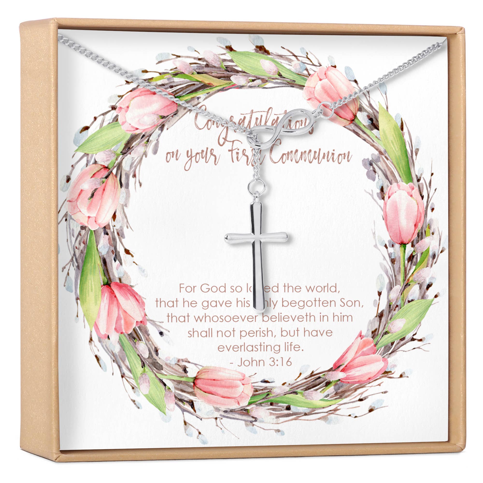Dear Ava - Wholesale Pendant/Charm Necklace - First Communion Cross Necklace8