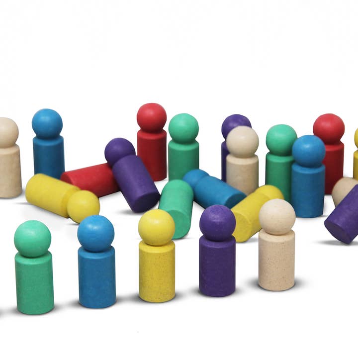 Jumbo game figures in 6 colors (pack of 24) for wholesale by Wissner® aktiv lernen