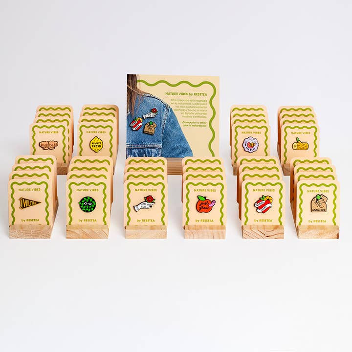 Nature Vibes Collection – Pins for wholesale by Resetea