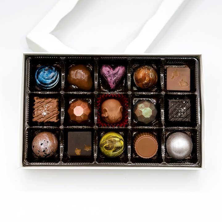 Concordia Red Elephant Chocolate - Wholesale Chocolate Box - Chocolatier Collection: 15pc Artisan Handmade Chocolate0