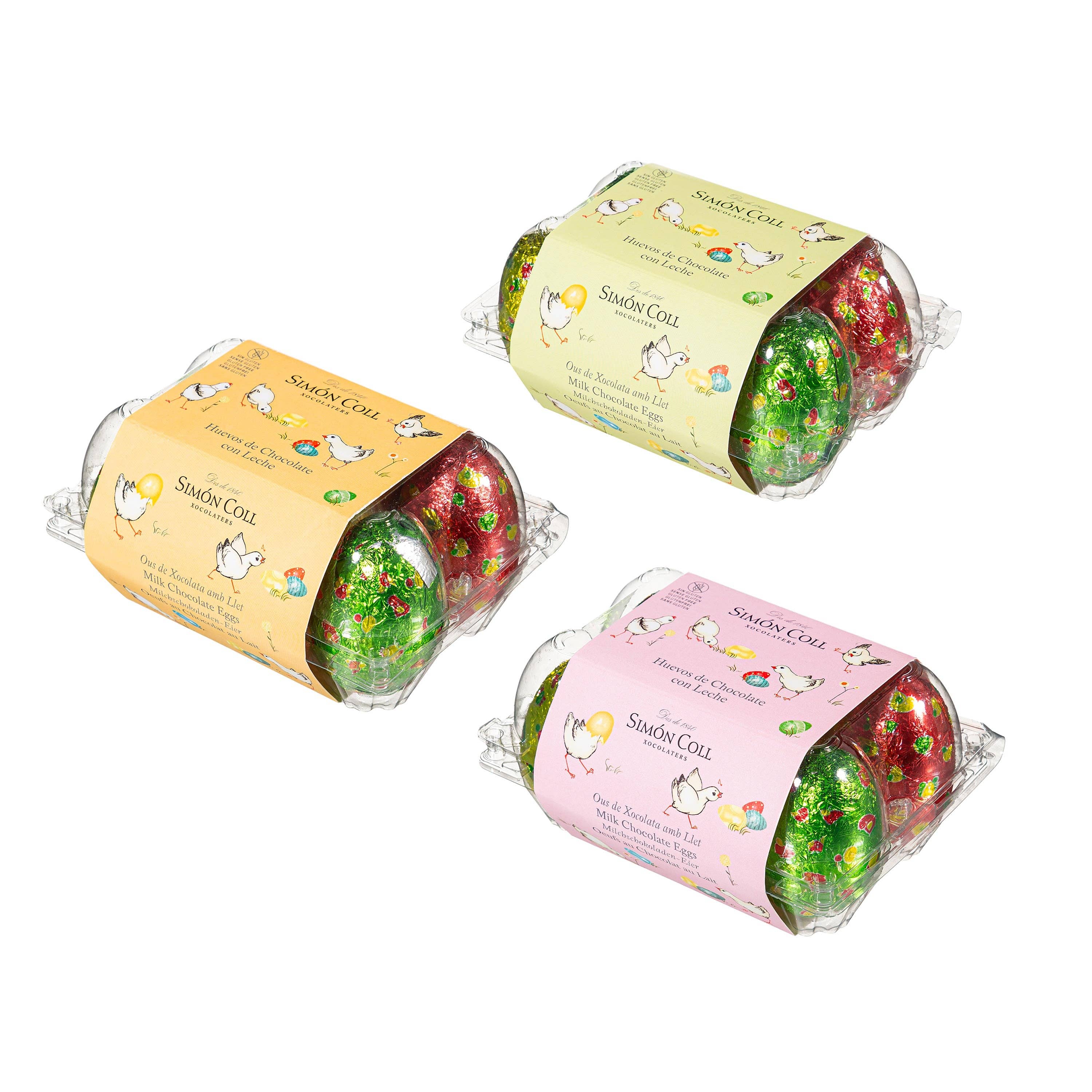 Evergreen Enterprises - Wholesale Chocolate - Milk Chocolate Egg Carton, 3 Asst, 150g/5.3oz0