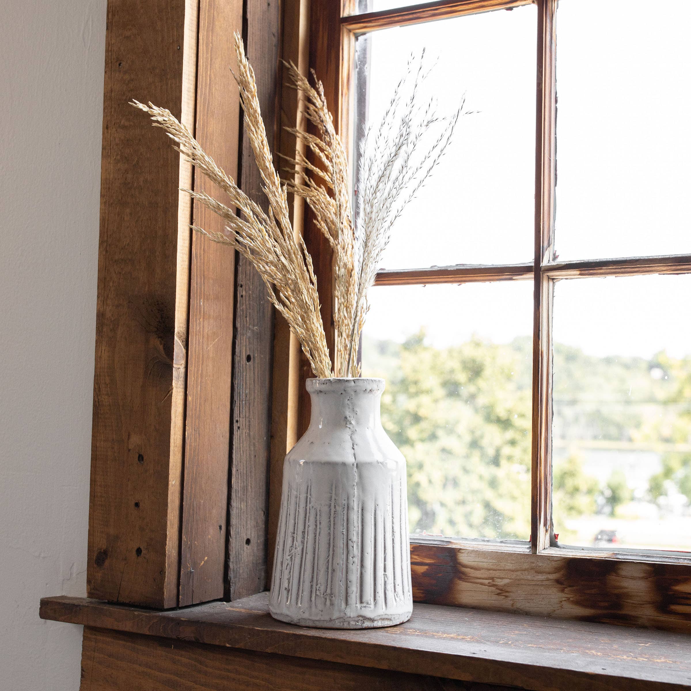 Foreside Home & Garden - Wholesale Vase - Jaylon Distressed Glaze Terracotta Vase