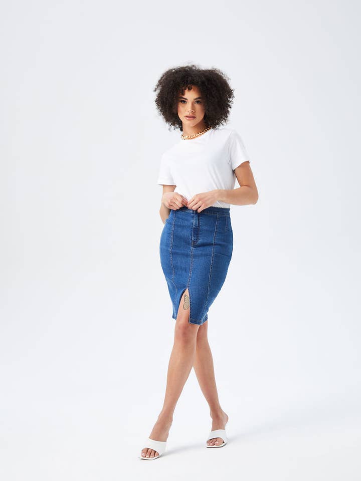 Daniella Pencil Skirt for wholesale by Urban Bliss