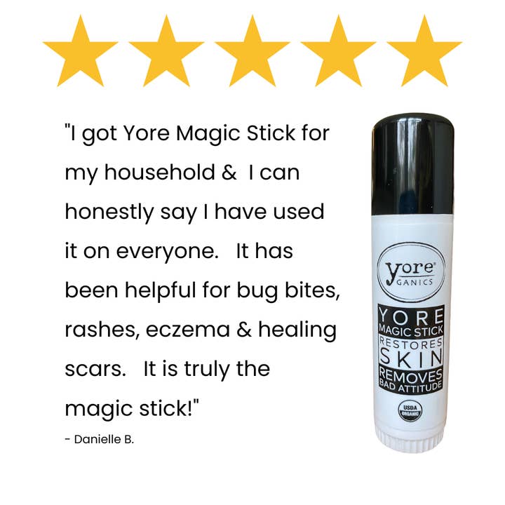 Yoreganics - Wholesale Verzorgende zalf/balsem/crème - YORE MAGIC STICK Organische balsem, helende zalf, crème, eczeem