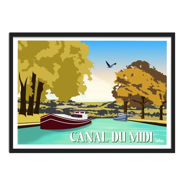 Lotza - Wholesale Poster - Display Canal du Midi1