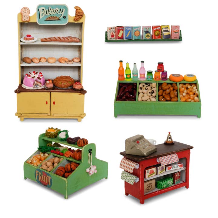 Het Muizenhuis - Vendita all'ingrosso Kit per lavoretti fai da te - Bambini - Kit di mobili per bambole fai-da-te per bambini - Shop (scala 1:12)