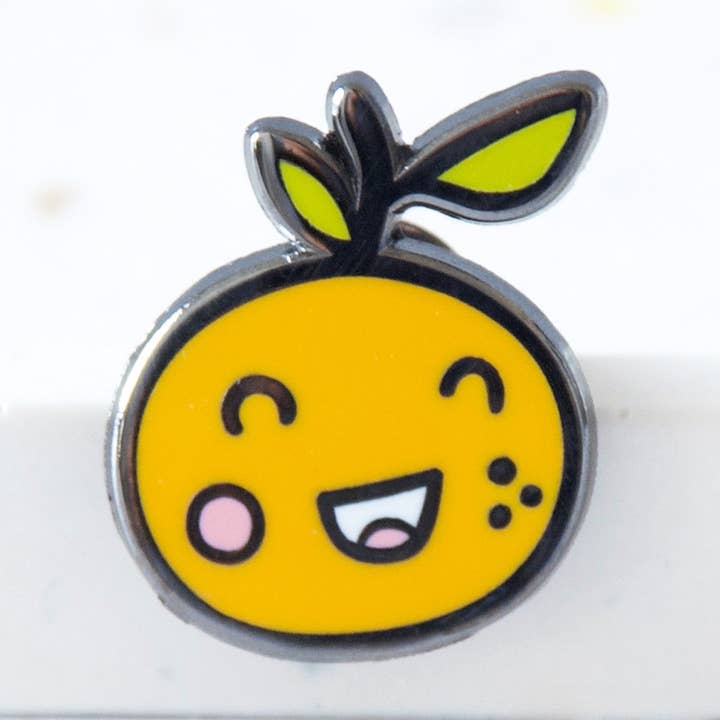 Mandarine Emaille Pin für den Großhandel von Hop & Flop