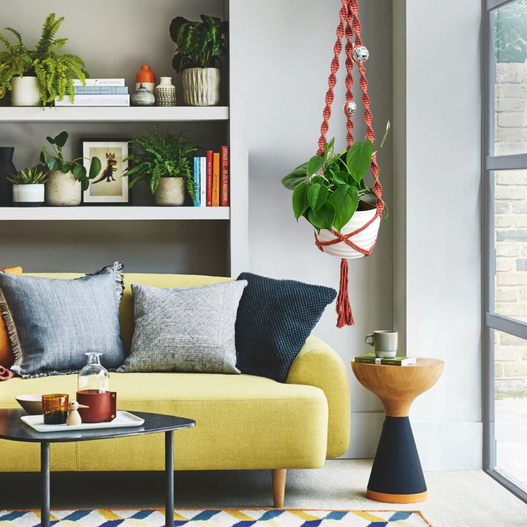 Handmade By Uruba - Wholesale Hanging Planter - Macrame Disco Ball Plant Hanger, Handmade Boho Home Décor12