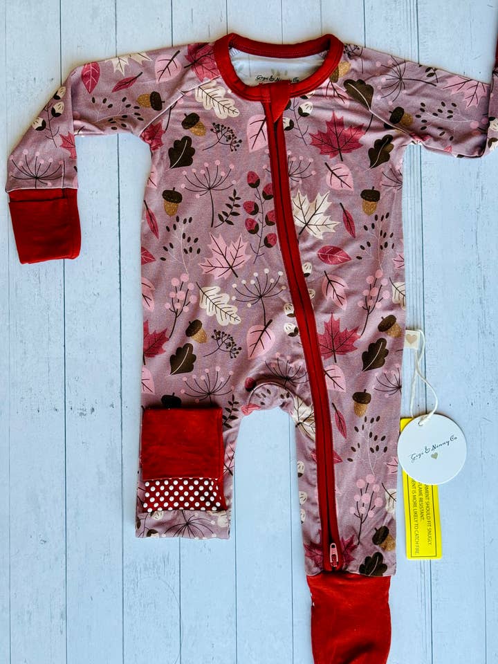 Autumn Days Zippy Pajama for wholesale by Gigi & Ninny Co