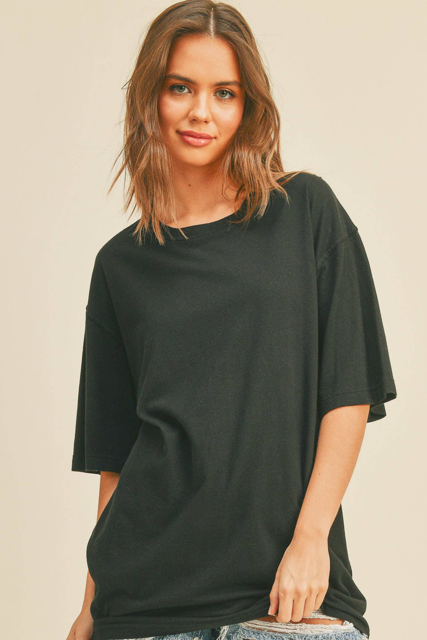 Honestee - Wholesale T-Shirt - Women's - Blank Oversized T-Shirt0