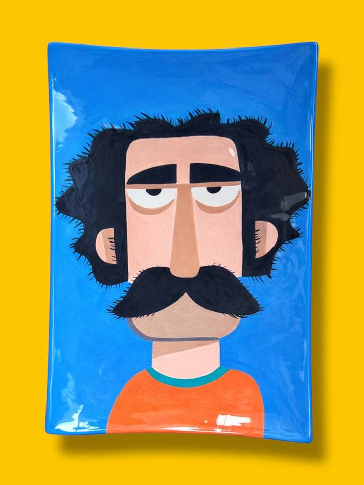 O Prato Retangular da Menina das Flores por atacado de Thetis Art Studio