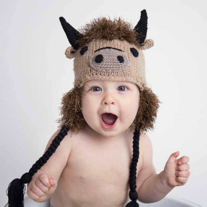 Huggalugs - Wholesale Beanie - Kids - Buffalo Earflap Beanie Hat Baby & Kids1