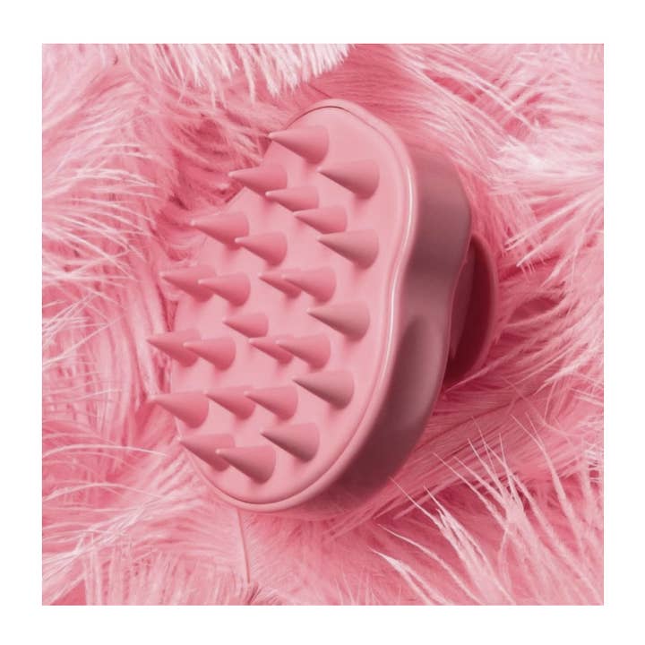 PINEAPPLE Beauty - Wholesale Hair Brush/Comb - CALA 69305 PINK Scalp Massaging Shampoo Brush - 6pc