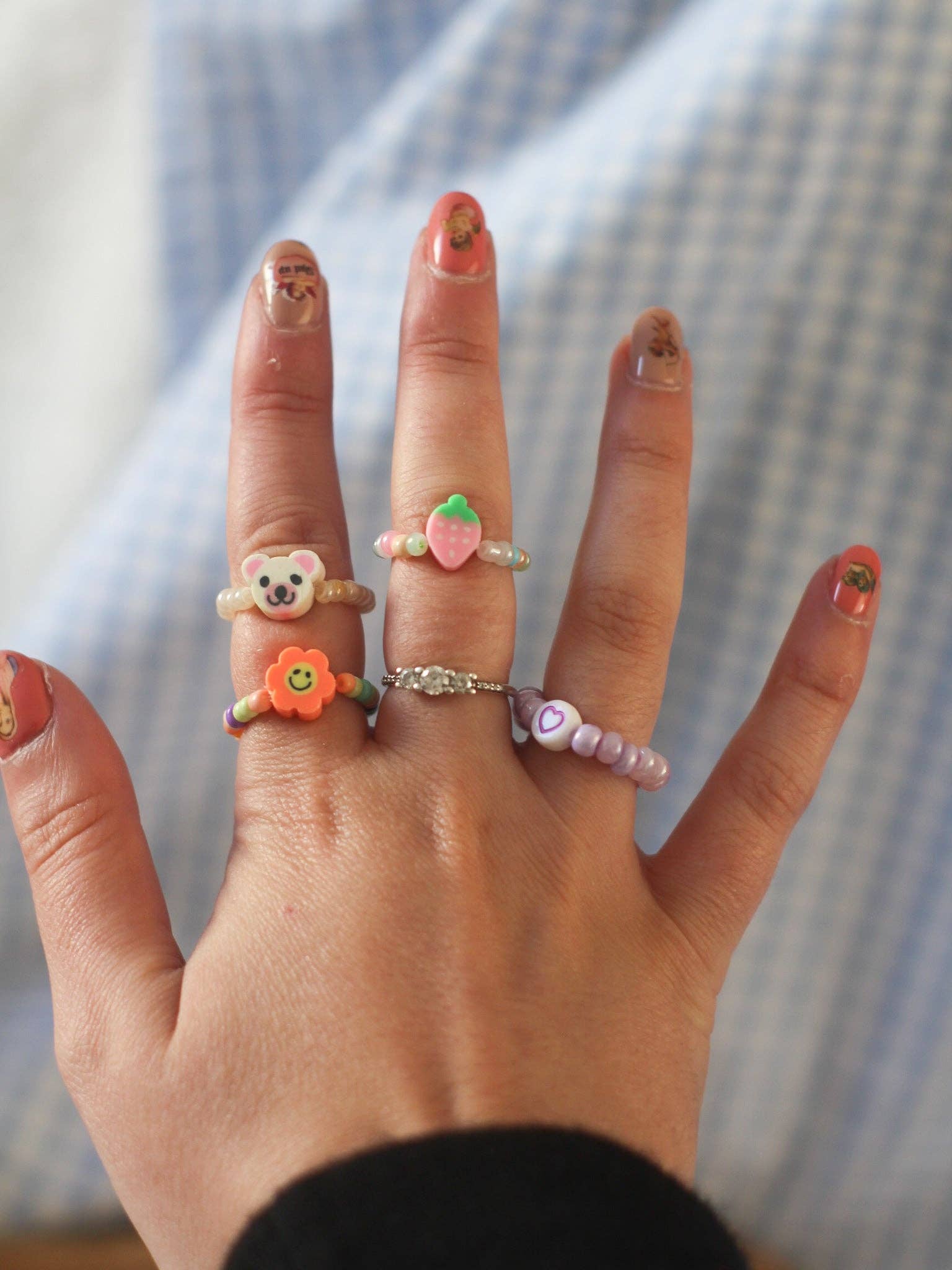 Meet me at the corner - Wholesale Band/Stacked Ring - Pearl ring6