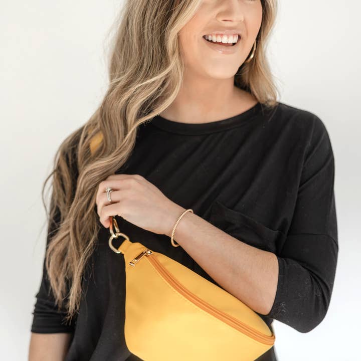 Thomas and Lee Company - Vente Sac ceinture – femme - Sac banane en nylon coloré Hannah avec sangle25