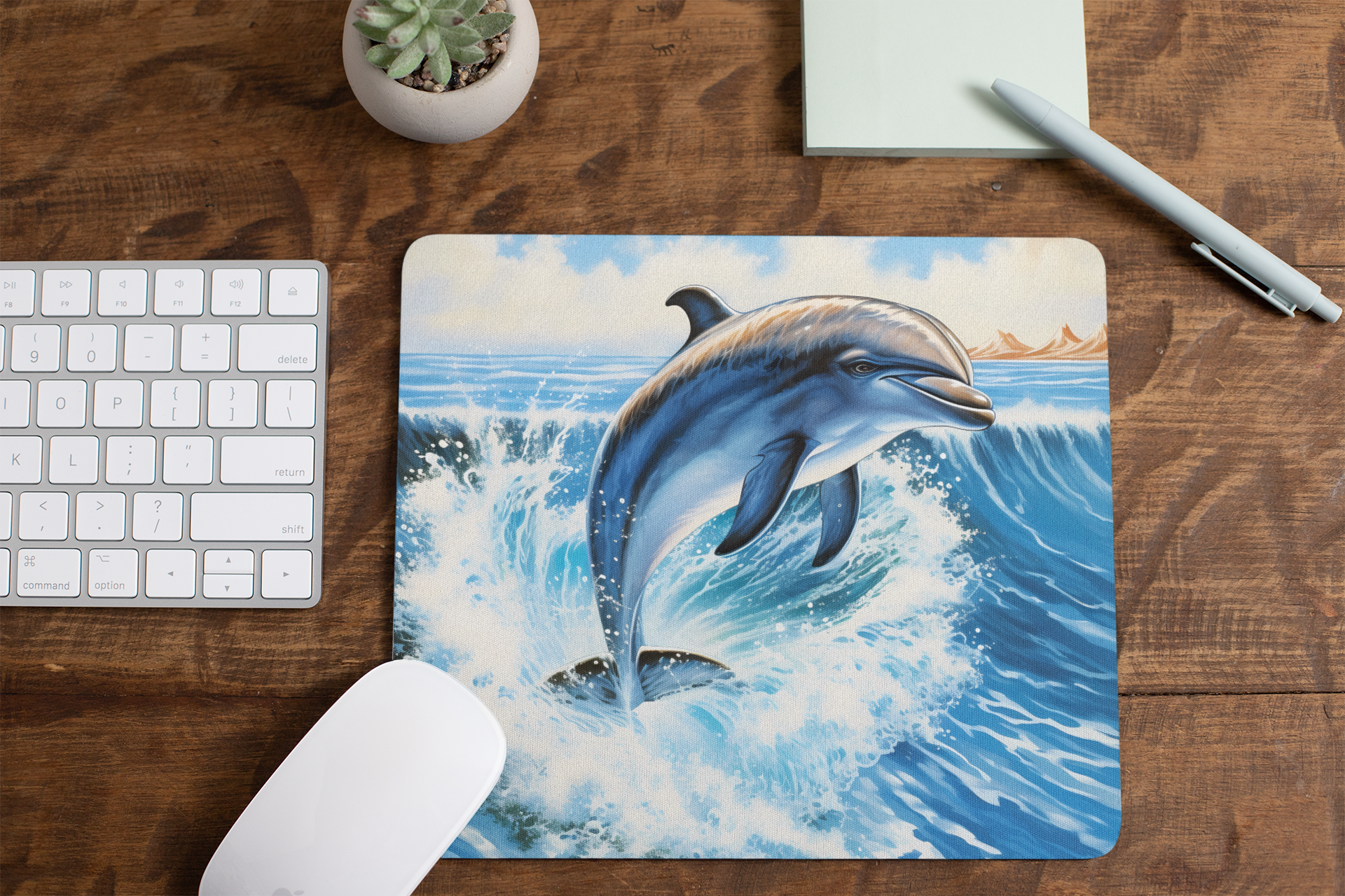 Corksee - Wholesale Mousepad/Trackpad - Ocean Dolphin | Mouse Pad0