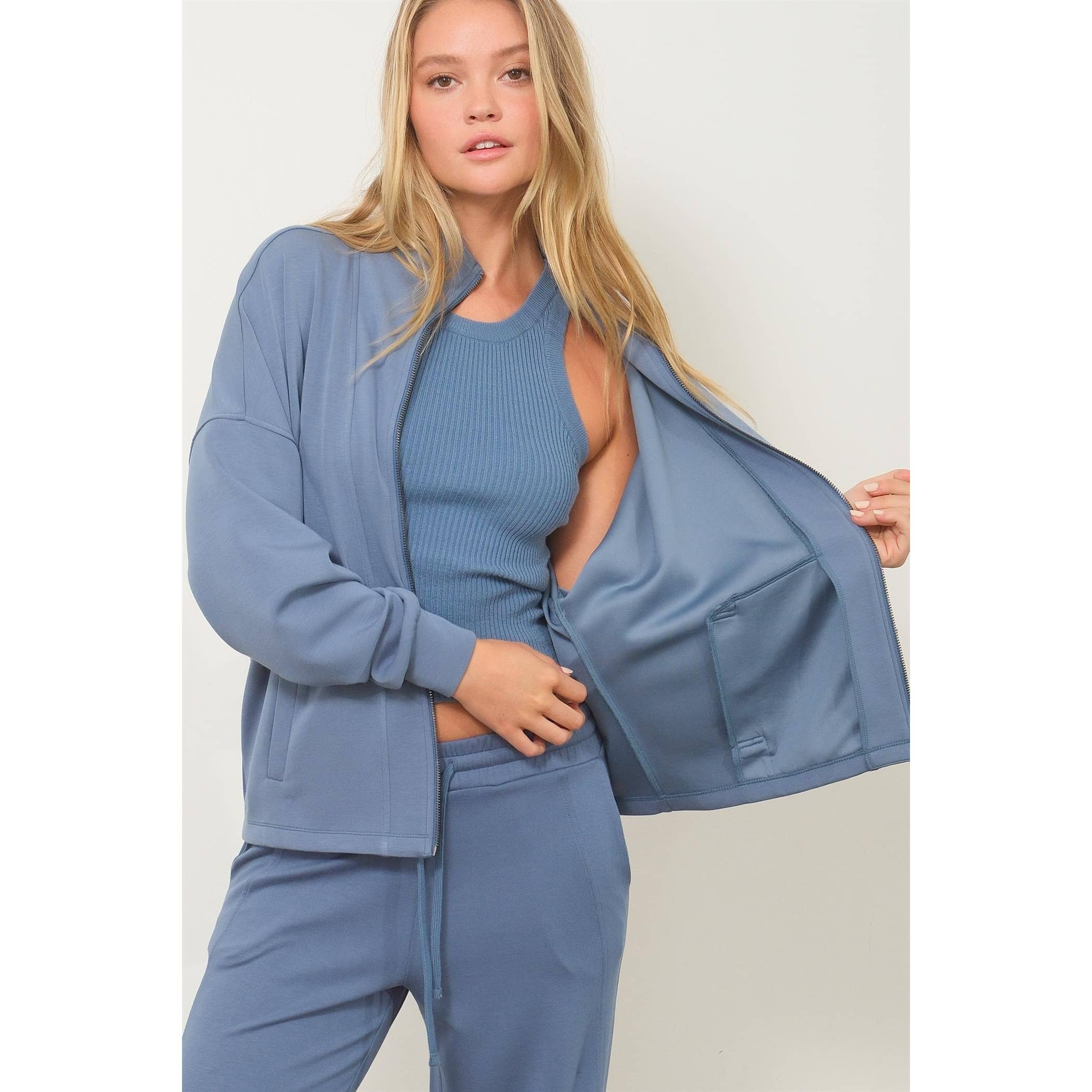 Double Zero - Wholesale Jacket - Women's - High Neck Zip-Up Jacket22