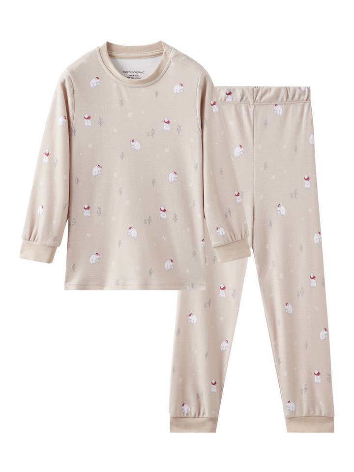Organic Toddler Lounge Set-Polar Bear for wholesale by Norsu Organic