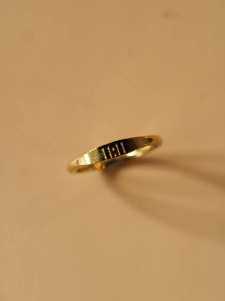 11:11 Thin Ring for wholesale by 24th & Gold
