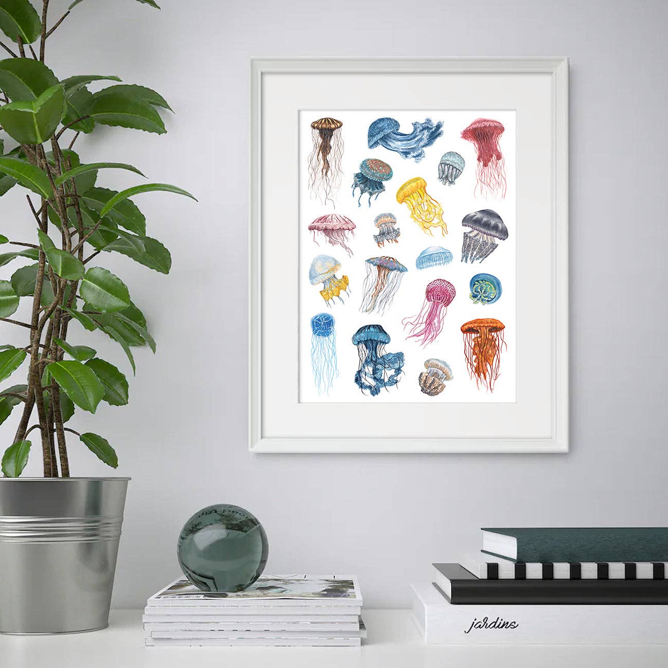 Lucy Locks Art - Wholesale Art Print - Jellyfish A3 Print7