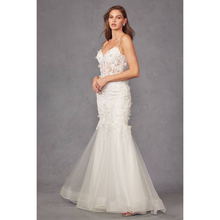 Juliet - Wholesale Gown - Women's - FITTED LACE MERMAID CORSET WEDDING GOWN JT2469KW5
