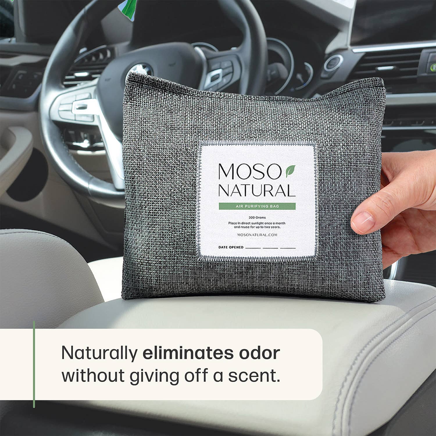 Moso Natural - Wholesale Car Freshener - Unisex - Car Odor Eliminator & Air Freshener w/ Bamboo Charcoal1