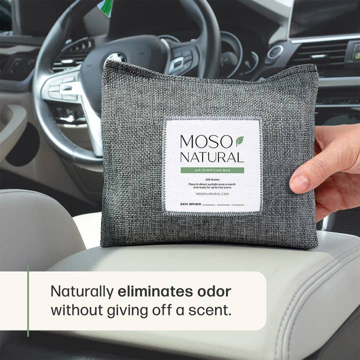 Moso Natural - Wholesale Car Freshener - Unisex - Car Odor Eliminator & Air Freshener w/ Bamboo Charcoal1