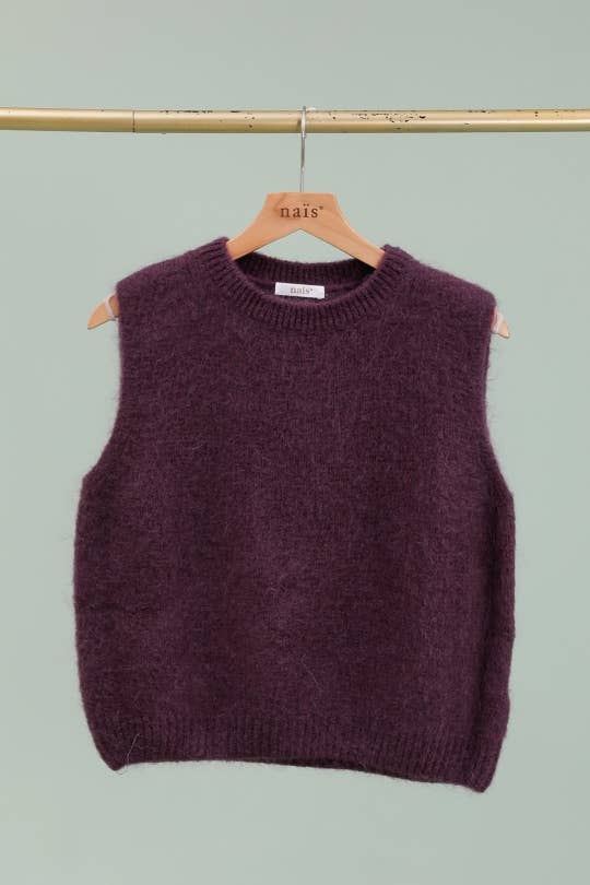 NAÏS PARIS - Wholesale Knit Sweater - Women's - Round neck sleeveless sweater in kid mohair and wool29