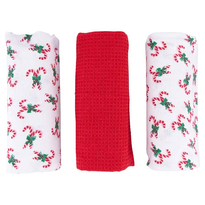 VdE Tivoli 1996 - Wholesale Ornament Set - XMAS FIOCCHI SET 3 TOWELS+BASKET B2