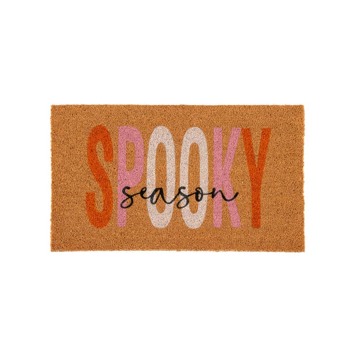 "SPOOKY SEASON" DEURMAT, MULTI voor wholesale door Shiraleah