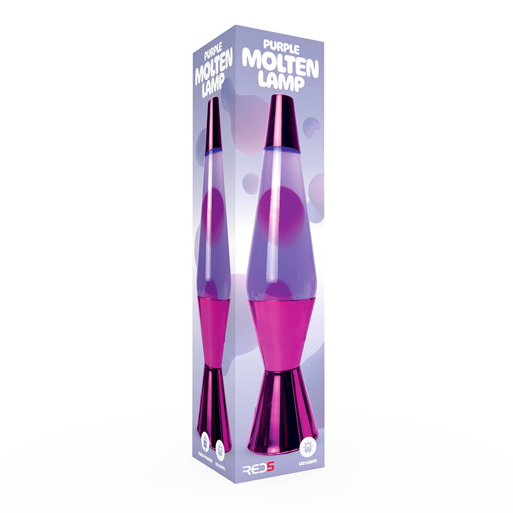 The Source Wholesale LTD - Wholesale Accent/Desk Lamp - Purple Molten Lamp  (UK PLUG)2