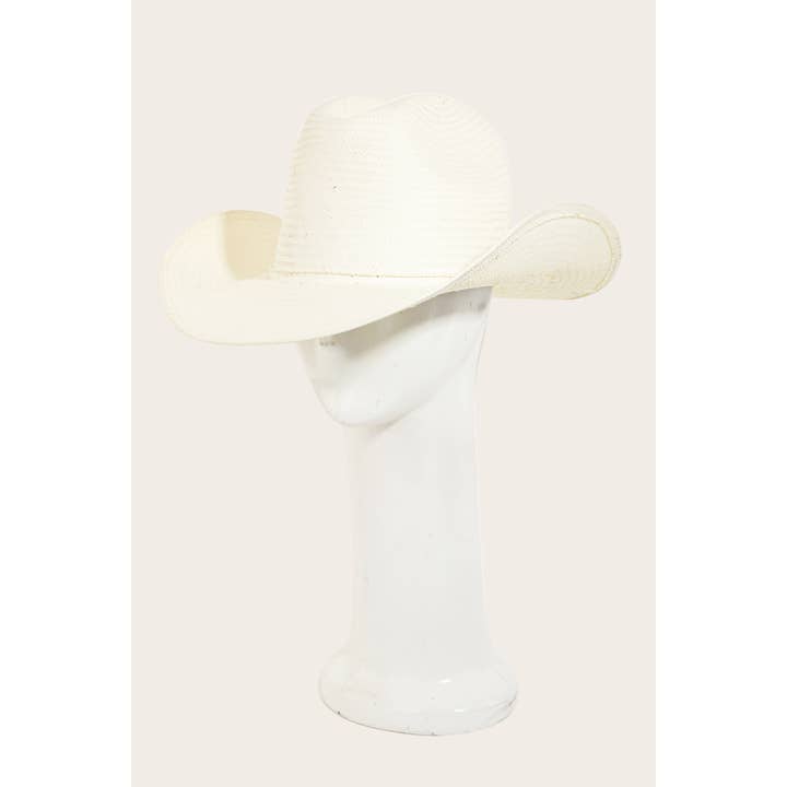 Western Straw Braided Cowboy Hat for wholesale by Anarchy Street