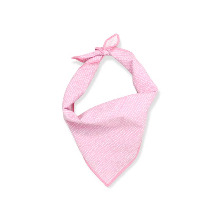 Dog Bandana, Pet Accessories, Light Pink Ditsy Dots for wholesale by The Oxford Dog