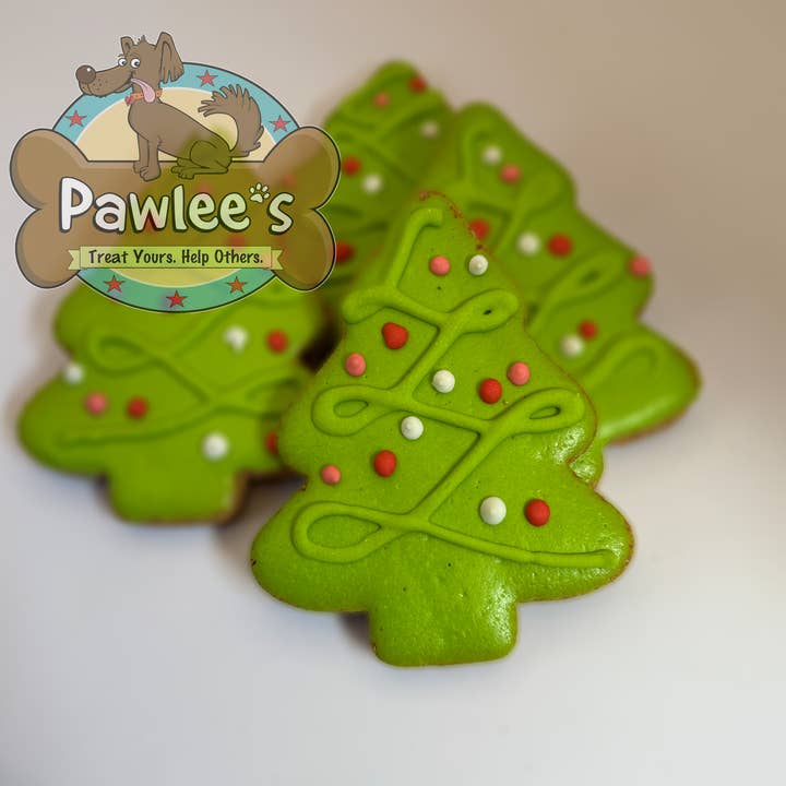 Pawlee’s - Wholesale Pet Treats - Dog - Christmas Tree Cookie 10/Pack