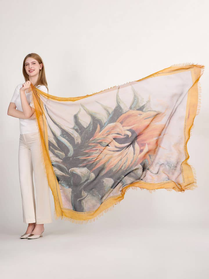 D-526 TURN TOWARDS THE SUN for wholesale by Love's Pure Light Scarves