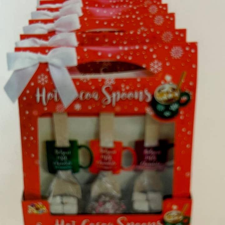 HOLIDAY CHOCOLATE SPOONS SET for wholesale by Gotta Get It Gifts