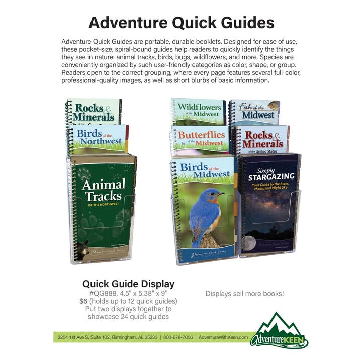 AdventureKEEN - Wholesale Nature Guide - Animal Tracks of Southwest Quick Guide