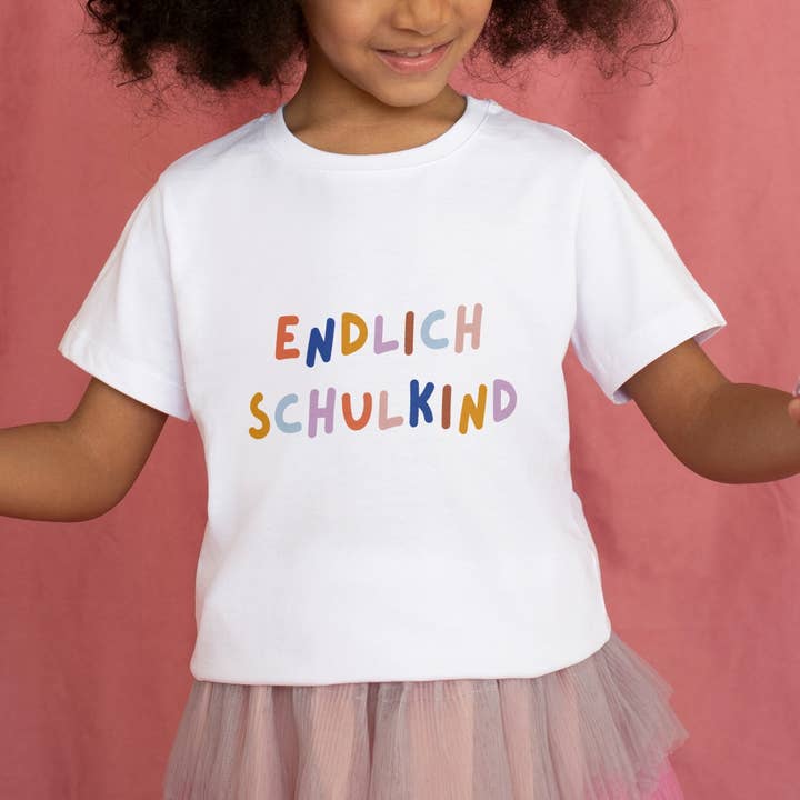 Bügelbild "Endlich Schulkind" Groß für den Großhandel von Modern Kids Art