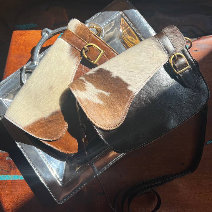 Westrian (Formerly Equipage) - Wholesale Crossbody Bag - Women's - English Saddle Equestrian Hair On Cowhide Crossbody Purse