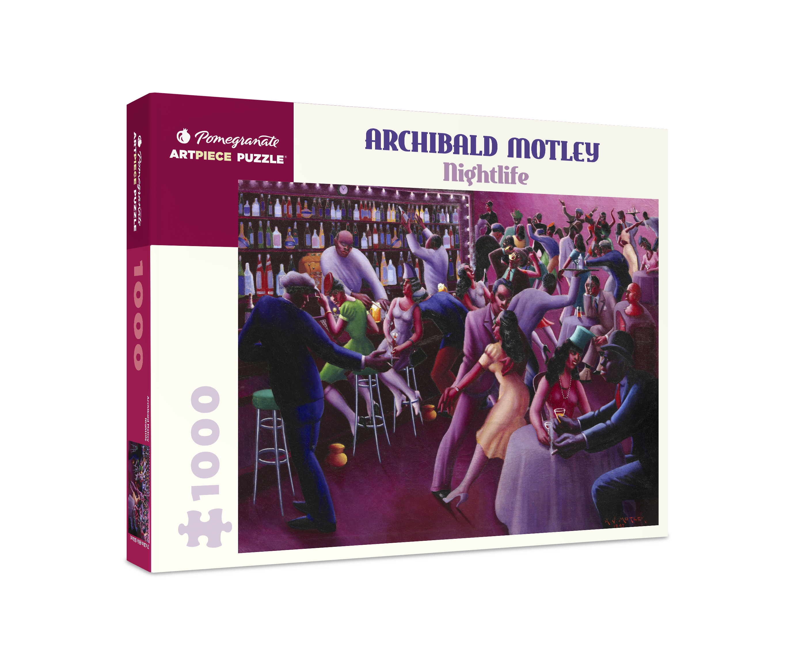 Pomegranate - Wholesale Puzzle - Adult - Archibald Motley: Nightlife 1000-Piece Jigsaw Puzzle0