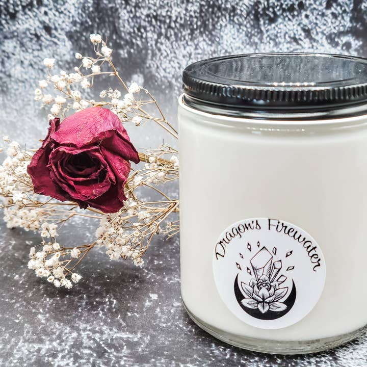 Dark Horse Handcrafted - Wholesale Jar/Filled Candle - Affirmation Candles, 100% Natural Coconut Soy, 7.5 oz10