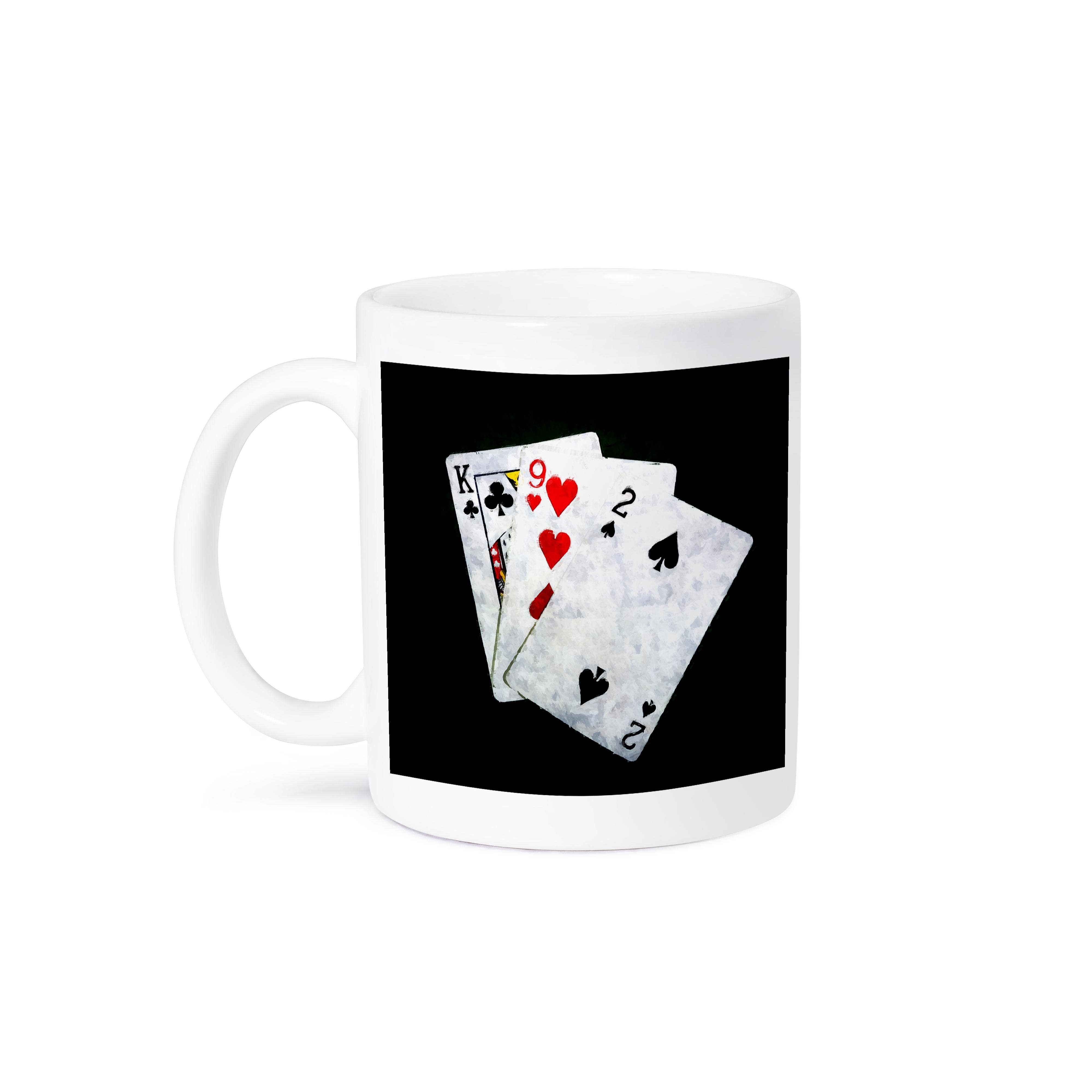 3dRose - Wholesale Coffee Mug - 3dRose, Blackjack Twenty One combination - King, Nine, Two, Mug8