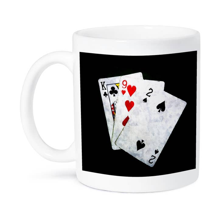 3dRose - Wholesale Coffee Mug - 3dRose, Blackjack Twenty One combination - King, Nine, Two, Mug8