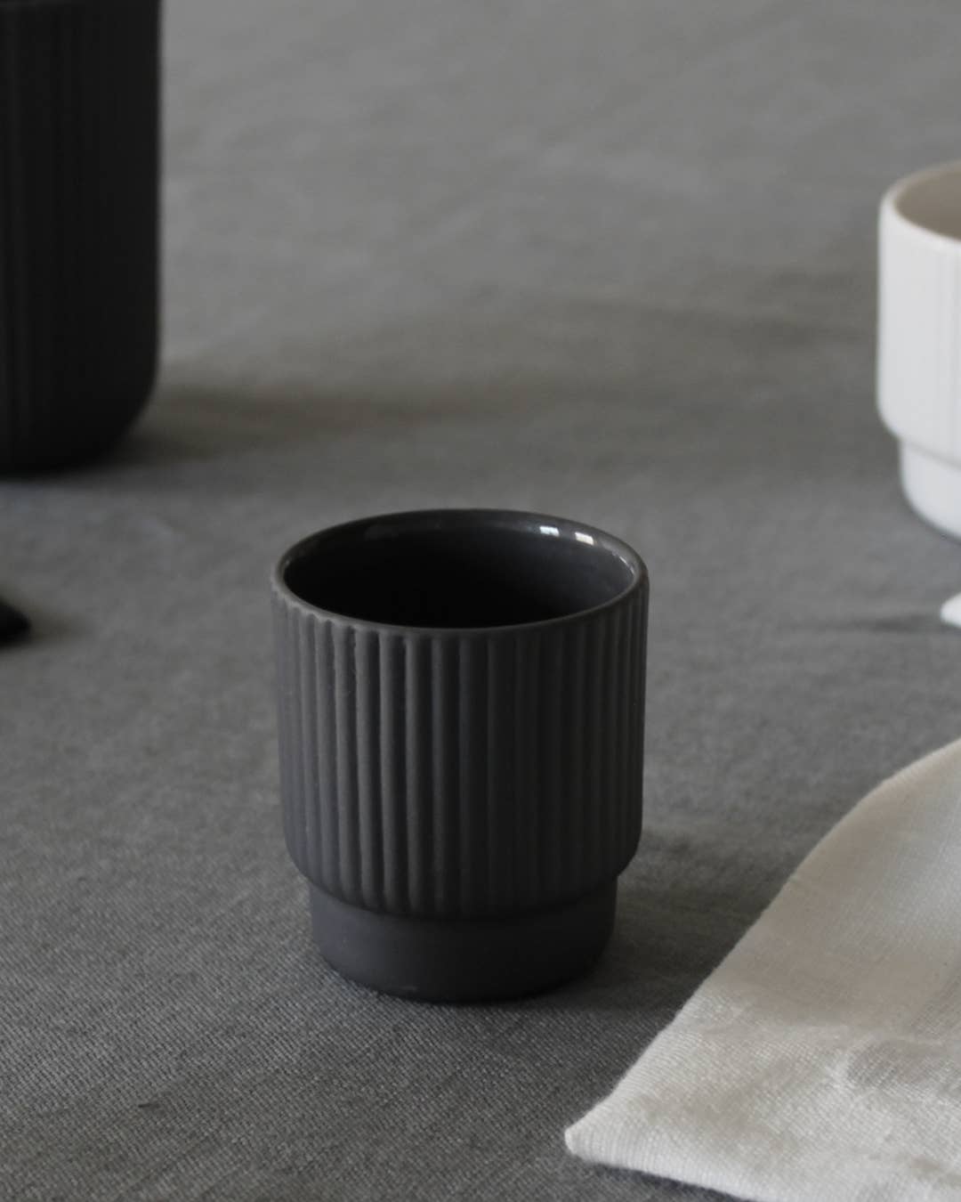 Archive Studio - Wholesale Coffee/Tea Cup - Espresso cup 60 ml | dark grey | handmade1