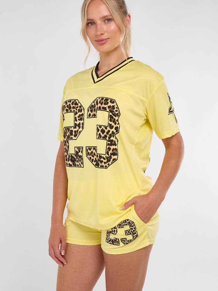 AX Labels - Wholesale Top & Short Set (NOT Loungewear) - Women's - Leopard Print 23 T-Shirt With Shorts Co-ord31