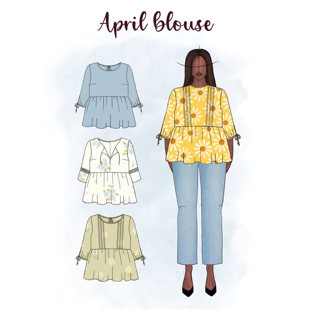NH Patterns - Wholesale Craft Sewing Kit - April blouse - sewing pattern0