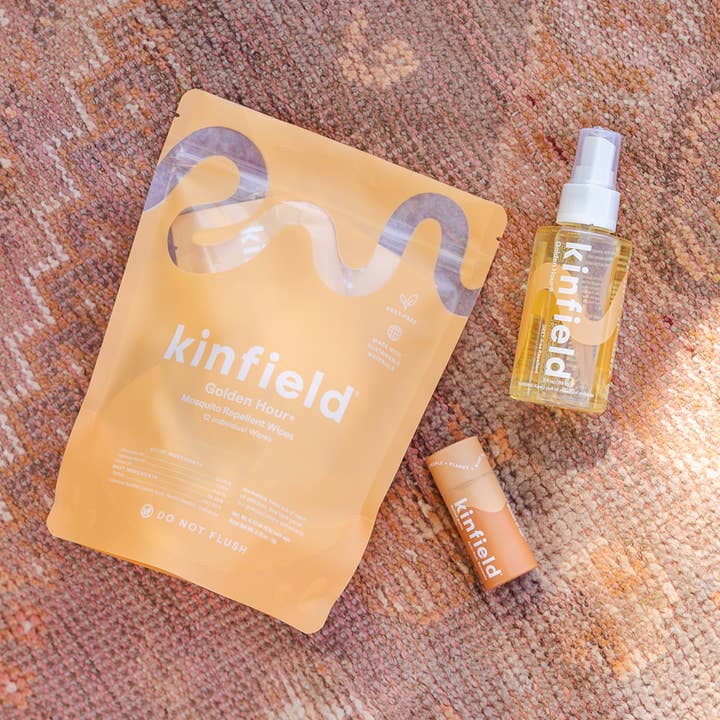 Kinfield - Wholesale Insect Repellent - Golden Hour Wipes - Natural Mosquito Repellent