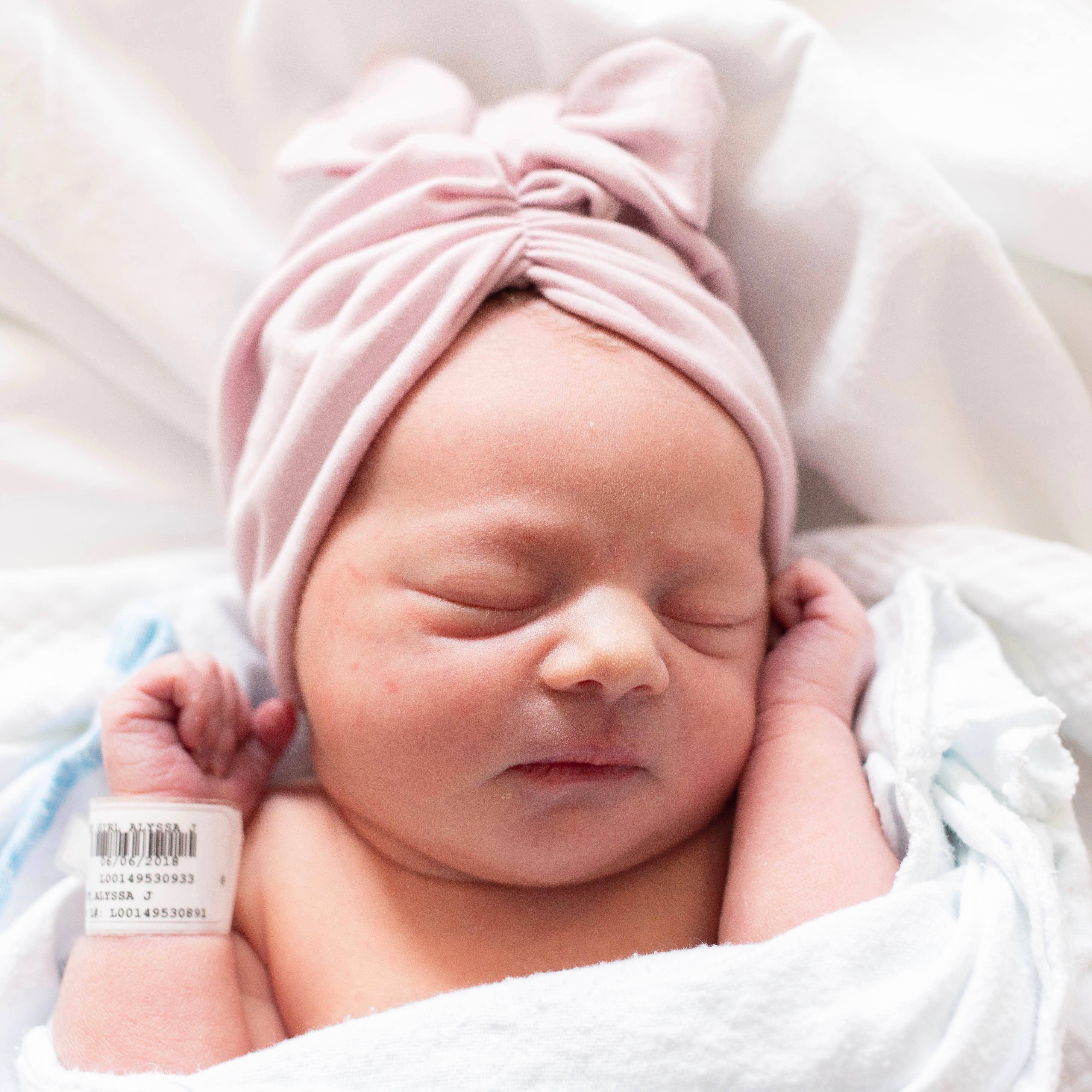 BluTaylor® - Wholesale Baby Headwrap - Baby - Classic Head Wrap Hat - Mauve Blush2