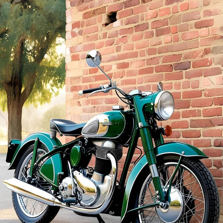 Special Order - Ninny's Decoupage Rice Paper - Vintage Motorbike IV for wholesale by Ninnys Napkins